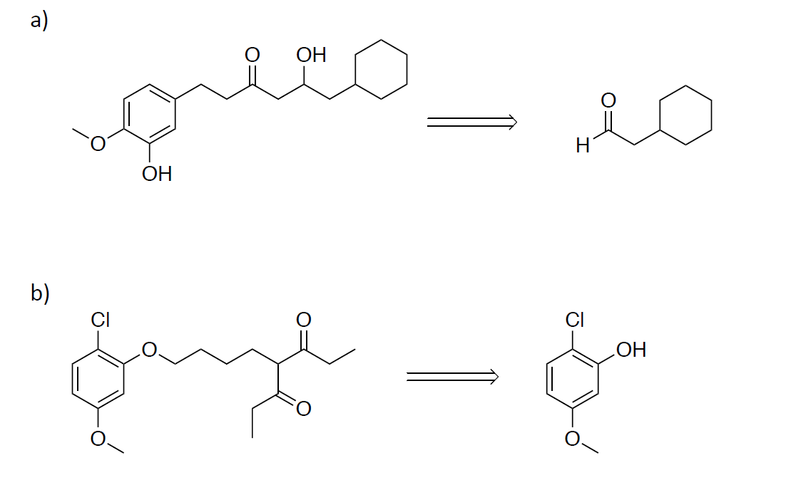 a)
ОН
ОН
b)
CI
HO
