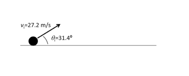 v,=27.2 m/s 7
0=31.4°
