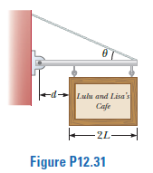 -d-
Lulu and Lisa's
Cafe
-2L-
Figure P12.31
