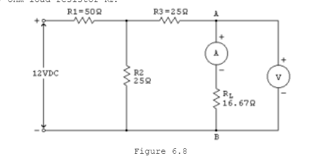 12VDC
R1=509
R2
259
R3=259
Figure 6.8
B
RL
16.679