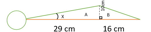 A
В
29 cm
16 cm
10cm
