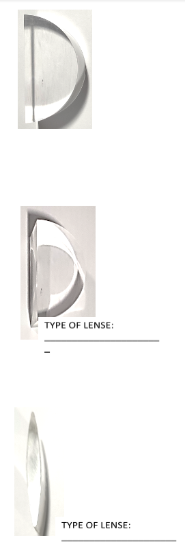 TYPE OF LENSE:
TYPE OF LENSE: