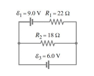 &1=9.0V_R = 22 2
싸
R2 = 18 2
w
83 = 6.0 V
+