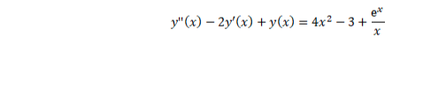 у" (х) — 2у(х) + у (x) — 4x? — 3 +
