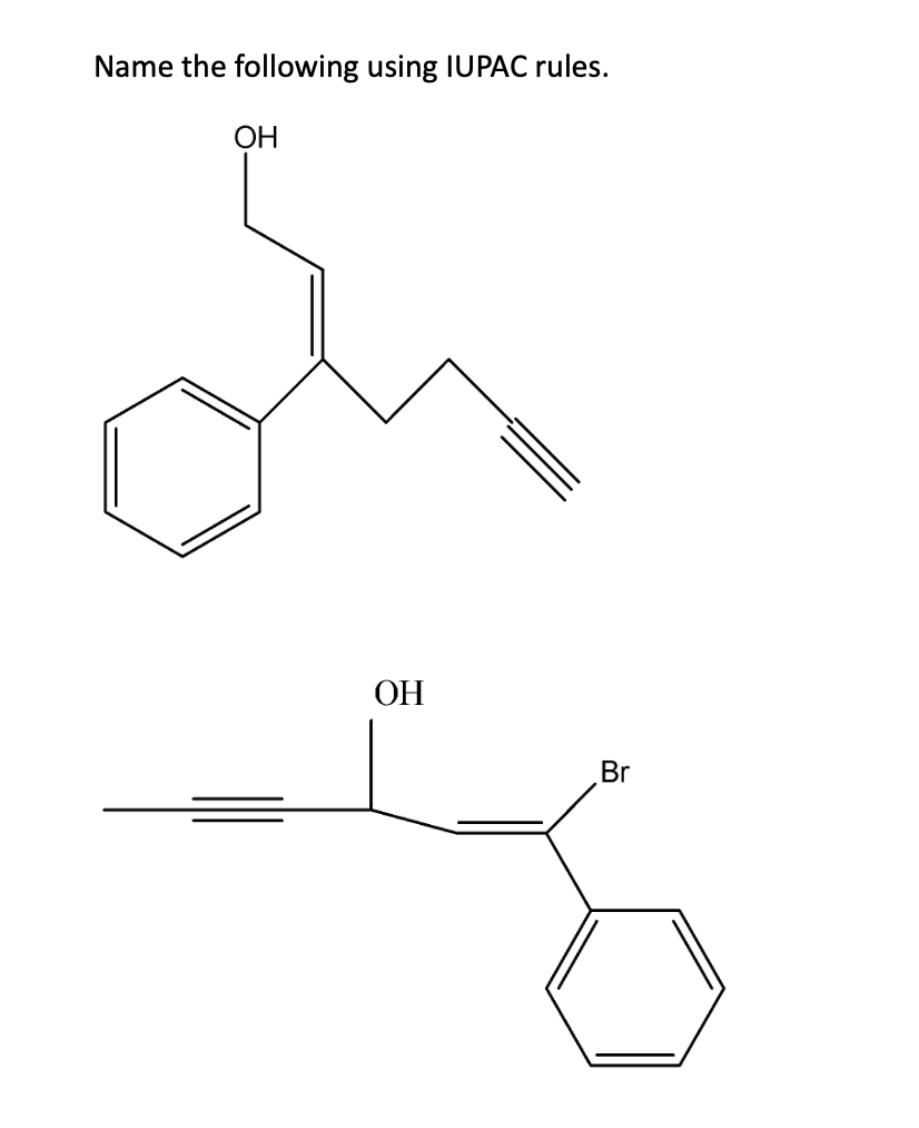 Name the following using IUPAC rules.
OH
OH
Br