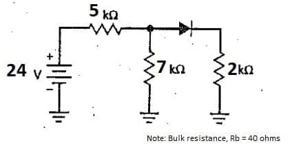 5 kn
24 y
7k
2kn
Note: Bulk resistance, Rb = 40 ohms
