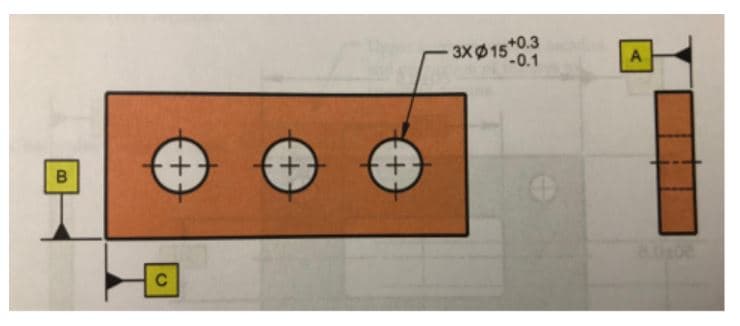 3XØ15+0.3
-0.1
CI
B.
