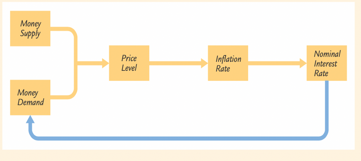 Money
Supply
Price
Level
Inflation
Rate
Nominal
Interest
Rate
Money
Demand
