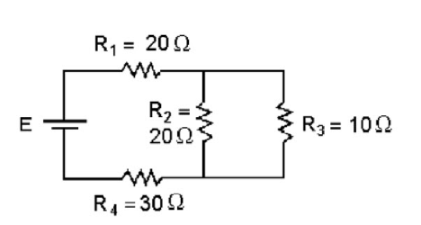 R1 = 202
R2 =
202
R3 = 102
E
R4 = 302
