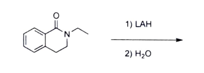 N
1) LAH
2) H₂O