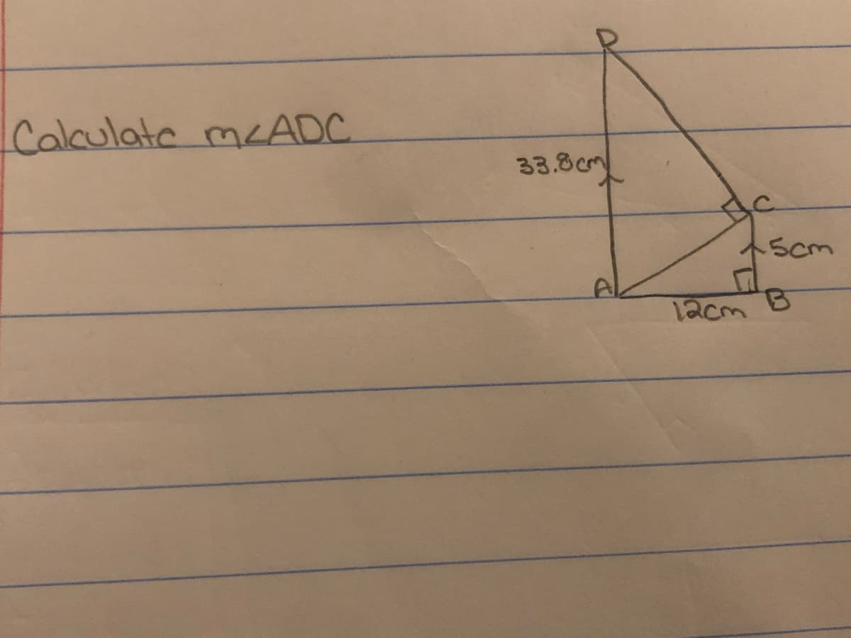 Calkulate meADC.
33.8cm
1Scm
1acm B
