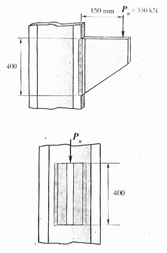 400
ד
ll
שת 150
P, = 350 kN
400