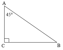 A
с
45°
B