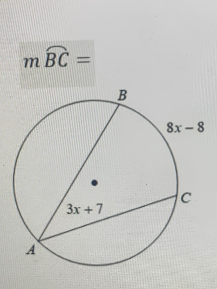 m BC =
%3D
8х- 8
Зх +7
