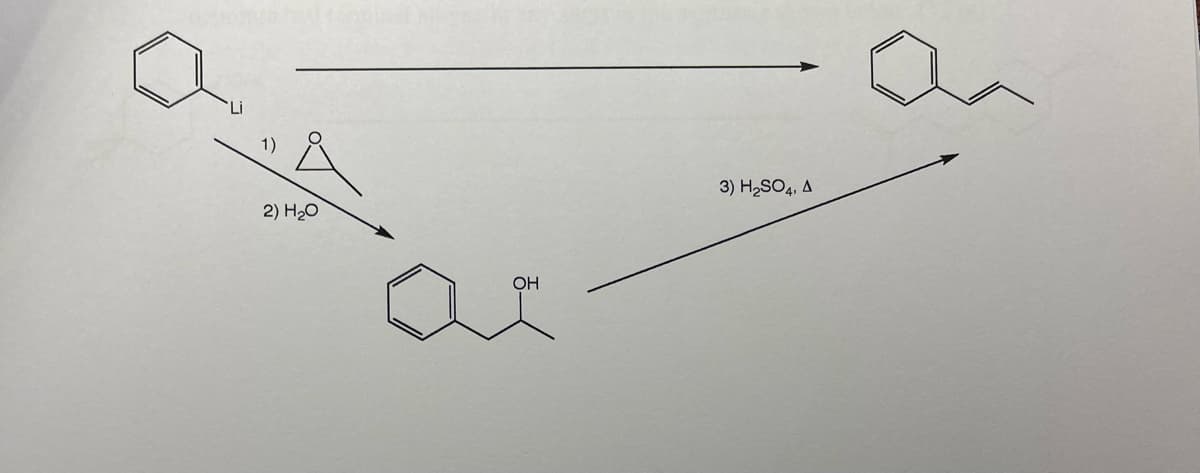 3) H2SO4, A
2) H20
OH
