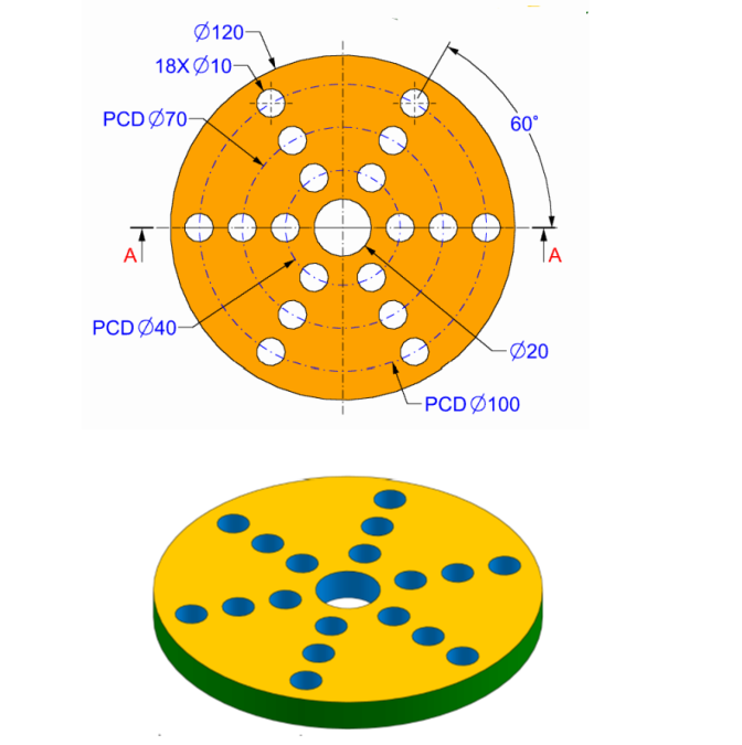 Ф120-
18х ф10-
PCDФ70-
60°
Al
PCD Ф40
Ф20
-PCDФ100
