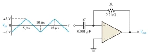 Ry
2.2 kN
+5 v
V o
10µs
5 us
15 µs
-5V
0.001 μF
