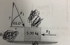 सम
F1
65.0
F2
5.00 kg
