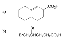 CO2H
а)
Br
BRCH,CHCH2CH2CO,H
b)
