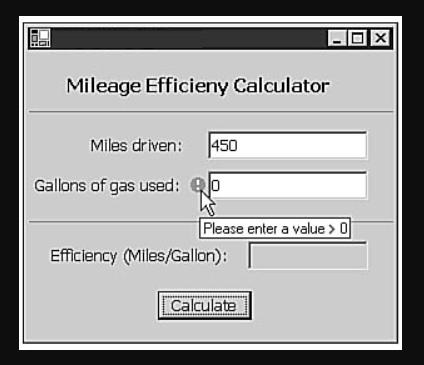 Mileage Efficieny Calculator
Miles driven:
450
Gallons of gas used: Qo
Please enter a value > 0
Efficiency (Miles/Gallon):
Calculate
