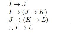 I →J
I→ (J→K)
J→ (KL)
..I → L