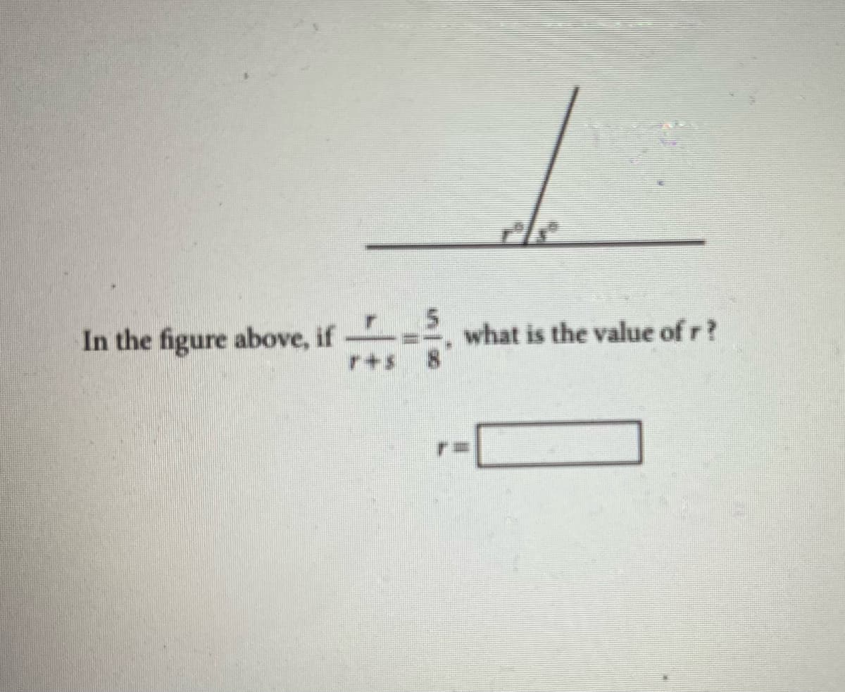 In the figure above, if
what is the value of r?