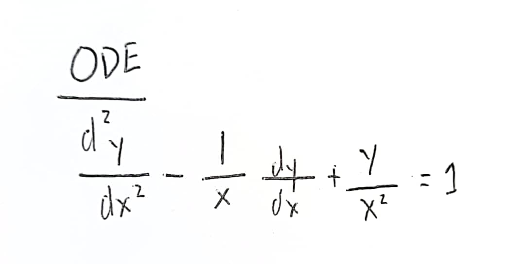 ODE
d²y
2
dx²
= 4 + ² = 1
Y
хр
₂X