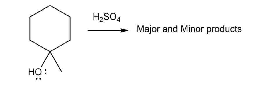 H;SO4
Major and Minor products
НО:
