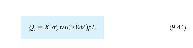 Q; = Ko, tan(0.84')pL
(9.44)
