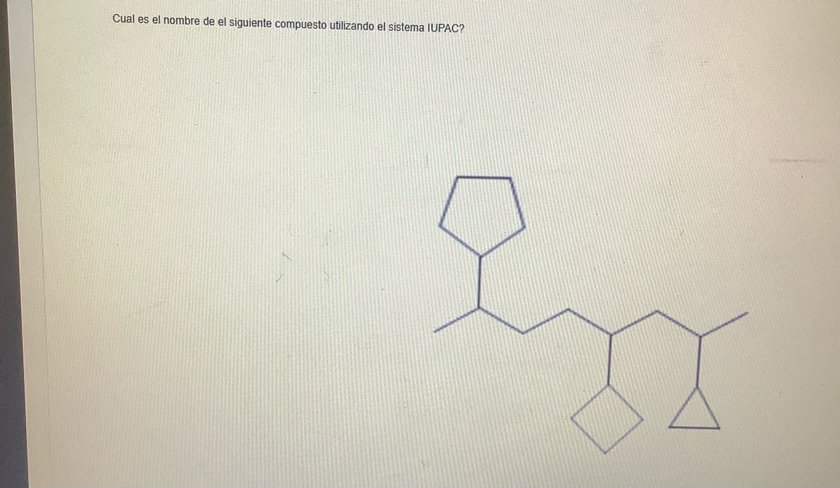 Cual es el nombre de el siguiente compuesto utilizando el sistema IUPAC?
오
X