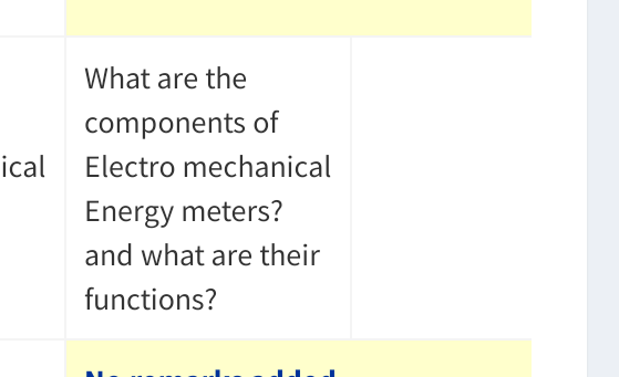What are the
components of
ical Electro mechanical
Energy meters?
and what are their
functions?
