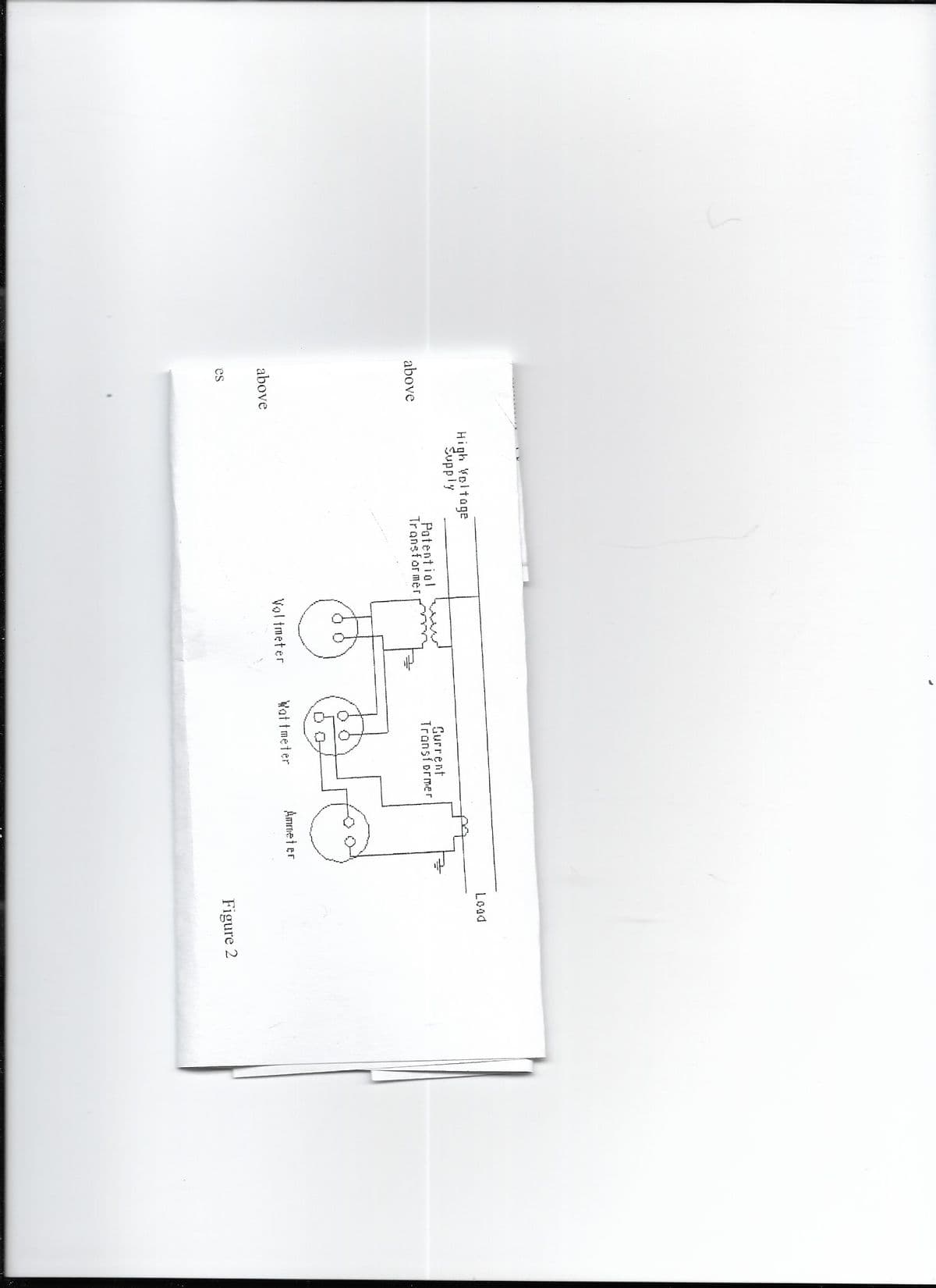 Load
High Voltage
Supply
Patentiol
Transformer
Gurrent
Transiormer
above
Vol tmeter
Wat tmeter
Ammeter
above
es
Figure 2
