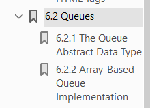 vņ 6.2 Queues
A 6.2.1 The Queue
Abstract Data Type
A 6.2.2 Array-Based
Queue
Implementation
