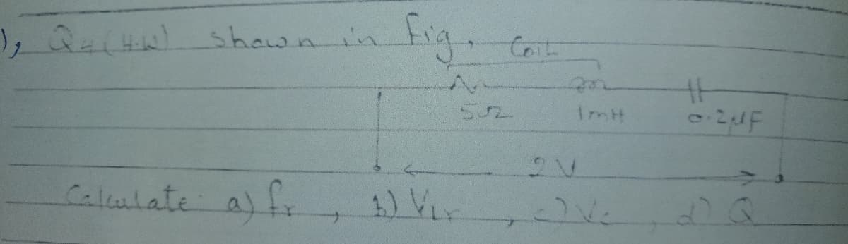 1,Q4(Hw) shawn i'n
ImH
Calulate a)tr
