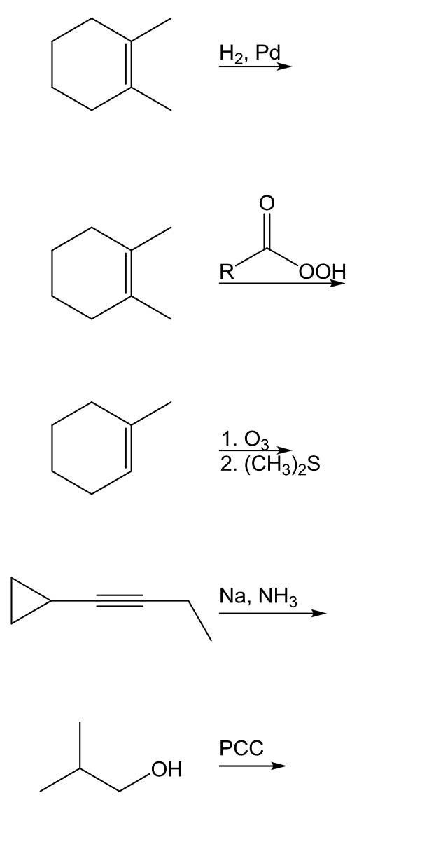 H2, Pd
R
`OOH
1. Оз
2. (CH3)2S
Na, NH3
РСС
HO
