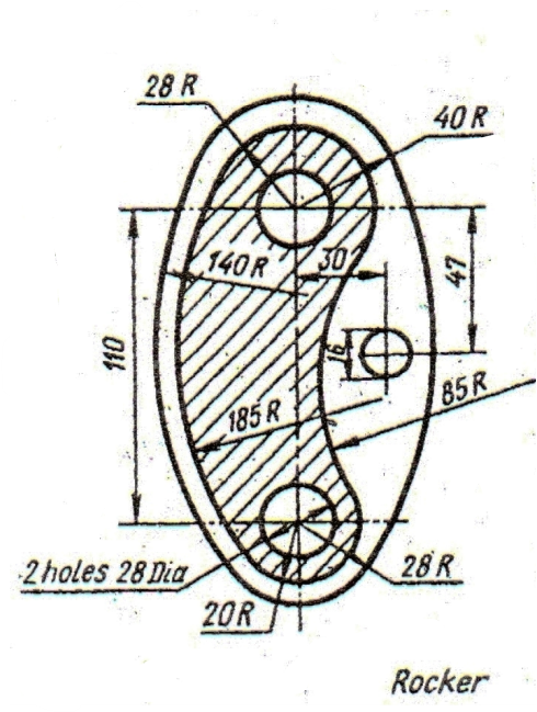 28 R
40 R
140R
30
85R
185R
2 holes 28 Dia
28 R
20R
Rocker
