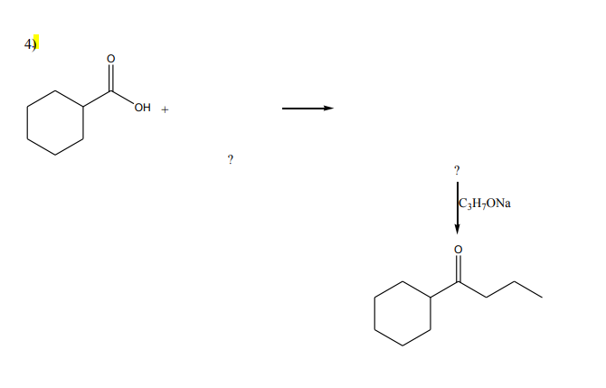 4)
OH +
C3H,ONa
