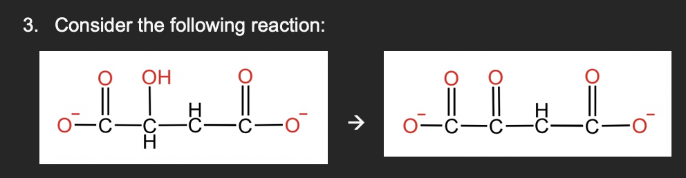 3. Consider the following reaction:
OH
