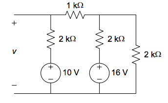 1 k2
+
2 k2
2 k2
V
2 k2
10 V
16 V
