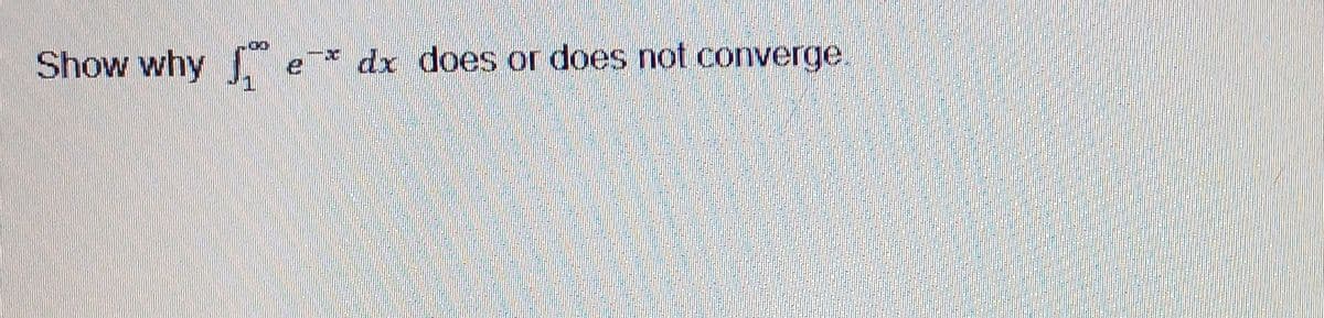 Show why
KO
- dx does or does not converge
C