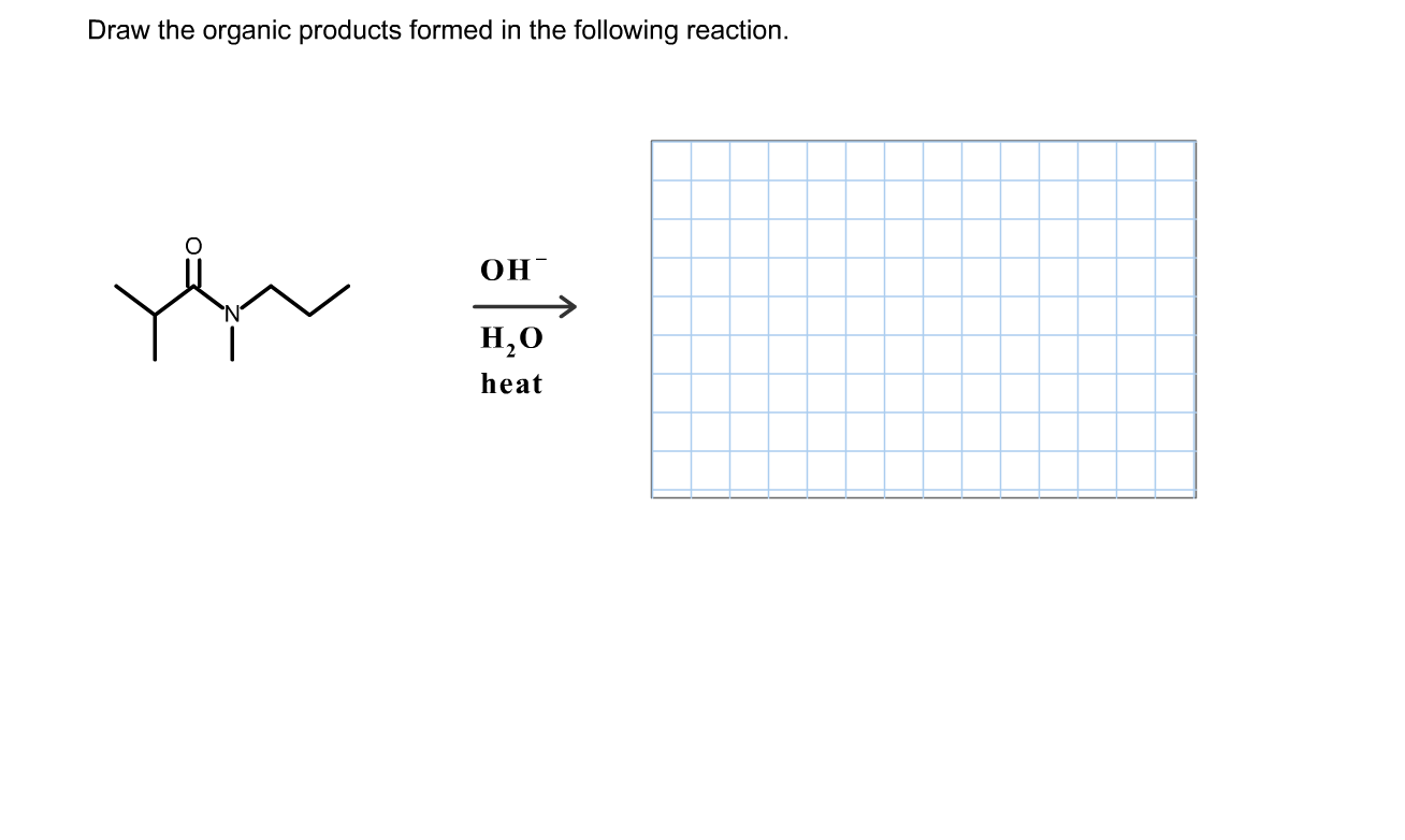 Draw the organic products formed in the following reaction.
он
Н,о
heat
