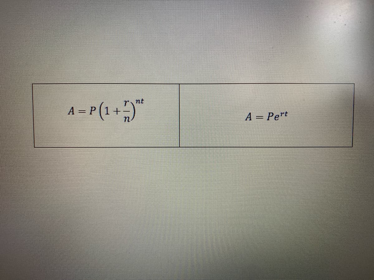 A = P (1+17) *
A = Pert