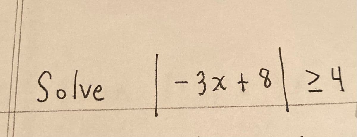Solve
1-3x481 24
니