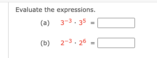 Evaluate the expressions.
(a)
3-3.35 =
=
(b)
2-3.26 =